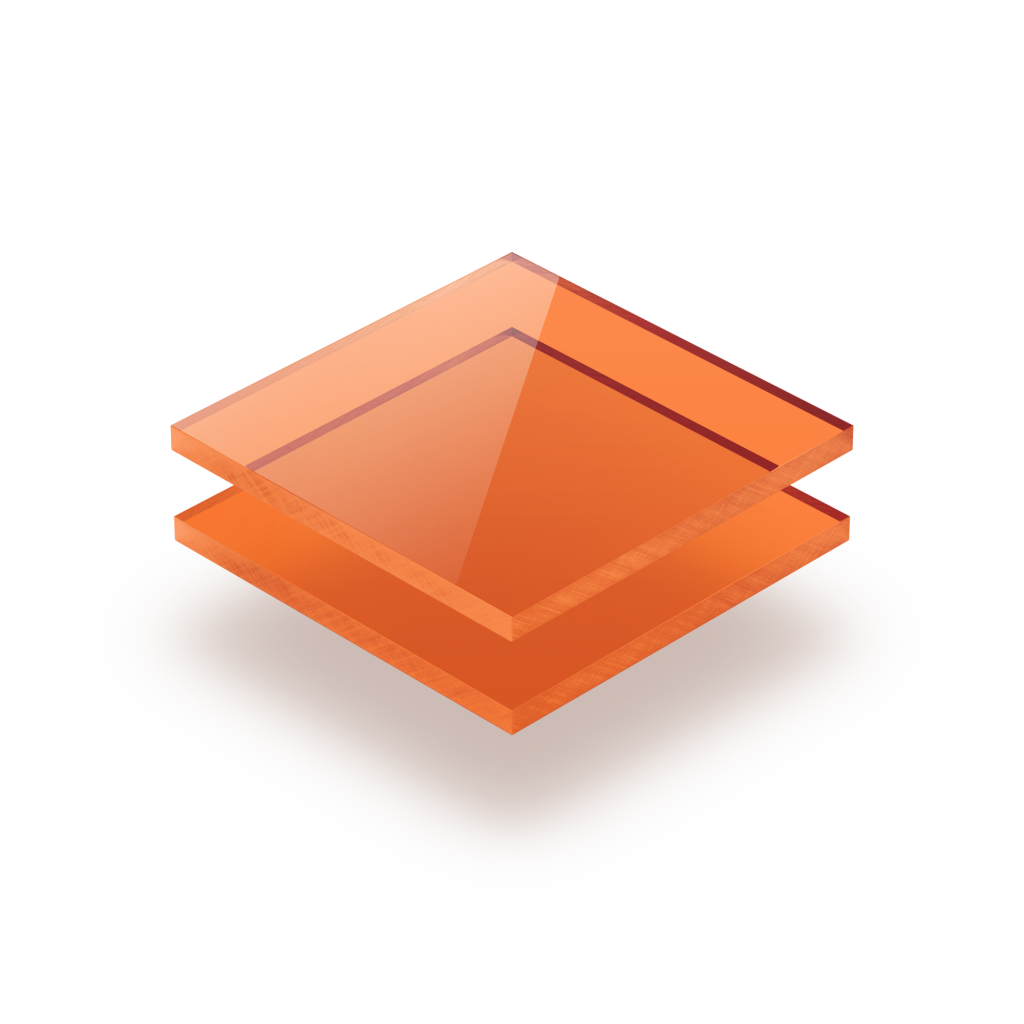 Plexiglass Teinté orange
